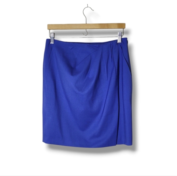 NWT Theory Project Wool Mini Skirt Size 4 Bluefin - Picture 1 of 11